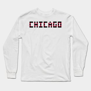 Pixel Hockey City Chicago 2017 Long Sleeve T-Shirt